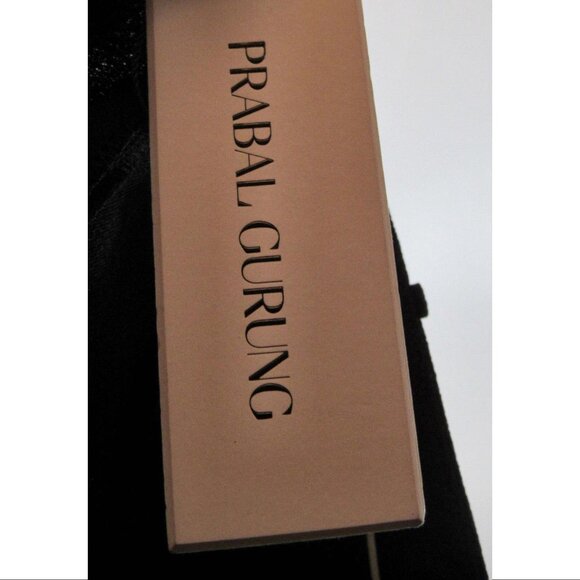 Prabal Gurung Flat Front Flare Leg Crepe Pants, Black, Womens Size 2 - Picture 5 of 5